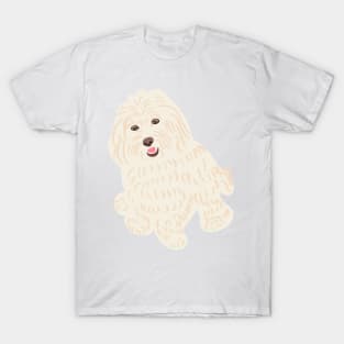 Maltipoo Smiling Sitting T-Shirt